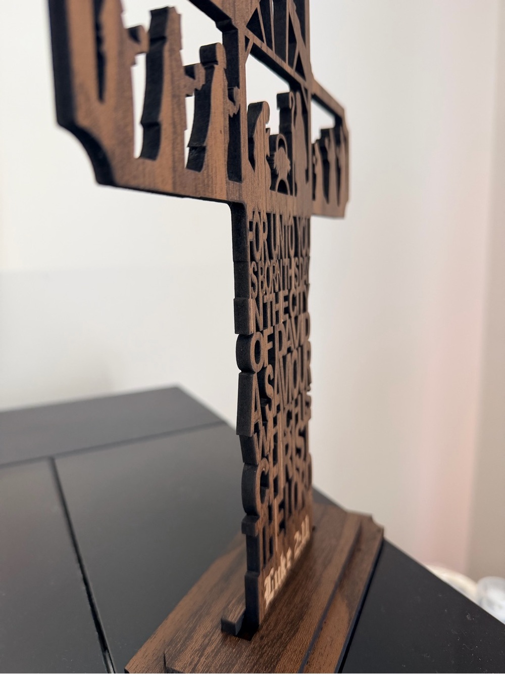Handmade by me Luke 2:11 wood shelf sign 1/2” thick - Picture 15 of 15